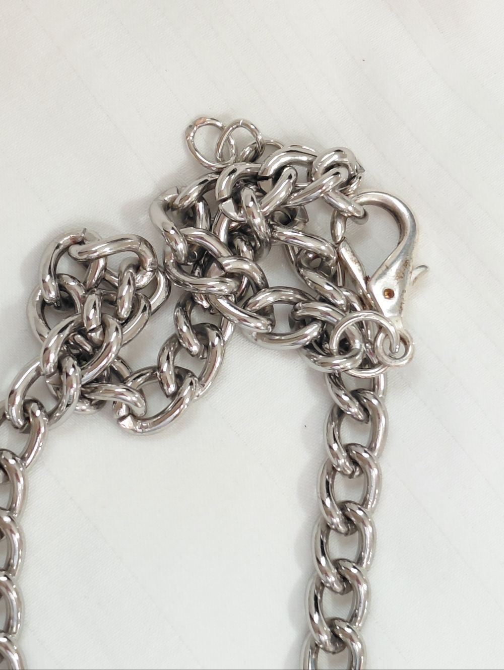 Coach Silver Black Charm Necklace - Picture 4 of 6